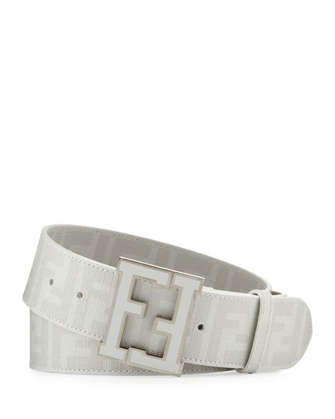 fendi zucca belt white|authentic Fendi belt.